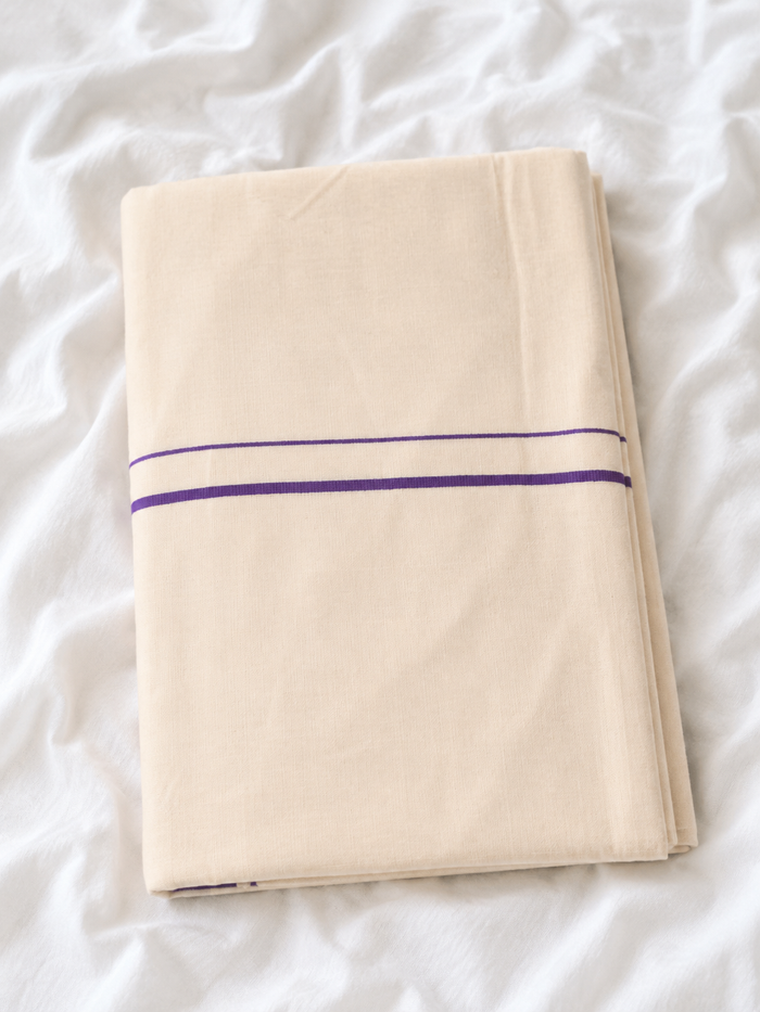 Manjari - Puliyilakkara Set Saree in Lilac